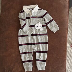 GAP Gray Striped One Piece